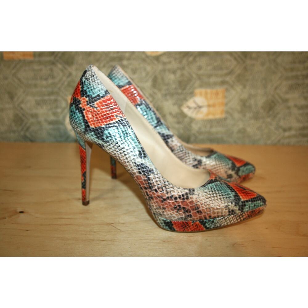 New Jessica Simpson Analista Multicolor Faux Reptile Pumps 8.5 / 39